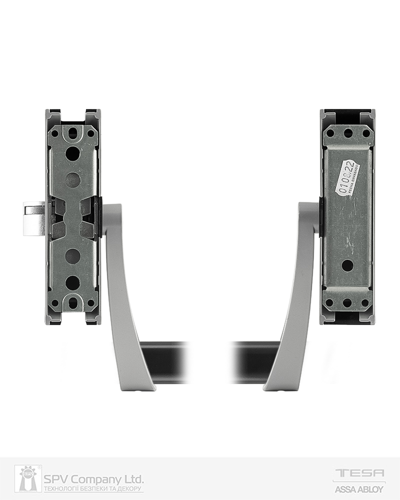 Замок TESA для евакуаційного виходу накладний GLOBAL3S 3 Locking GN 900мм 8x8мм G: silver (RAL9006)/N: black (RAL9005) — фото 3