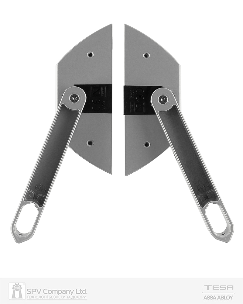 Замок TESA для евакуаційного виходу накладний GLOBAL3S 3 Locking GN 900мм 8x8мм G: silver (RAL9006)/N: black (RAL9005) — фото 4