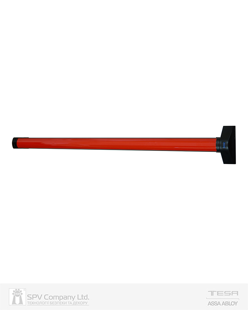 Ручка TESA для евакуаційного виходу врізний QUICK1E209 NR 1200мм 9x9мм N: black (RAL 9005)/ R: red (RAL 3000)