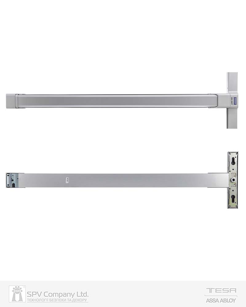 Ручка TESA для евакуаційного виходу врізний TOP1E808 GG 800мм 8x8мм G: silver (RAL9006)/G: silver (RAL9006) — фото 2