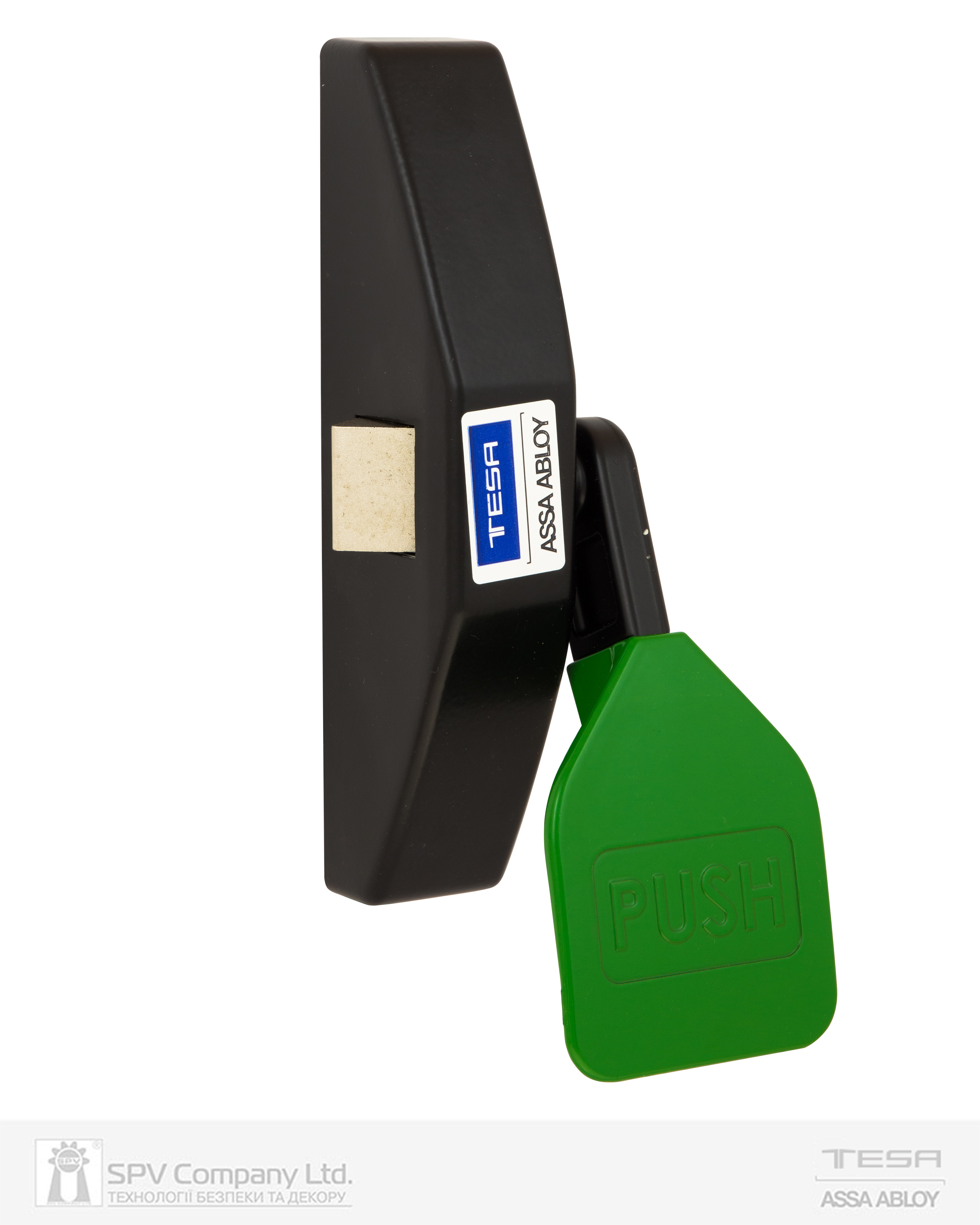 Замок TESA для запасного виходу накладний TP91008 1 Locking NV 8x8мм N: black (RAL 9005)/ V: green (RAL 6002)