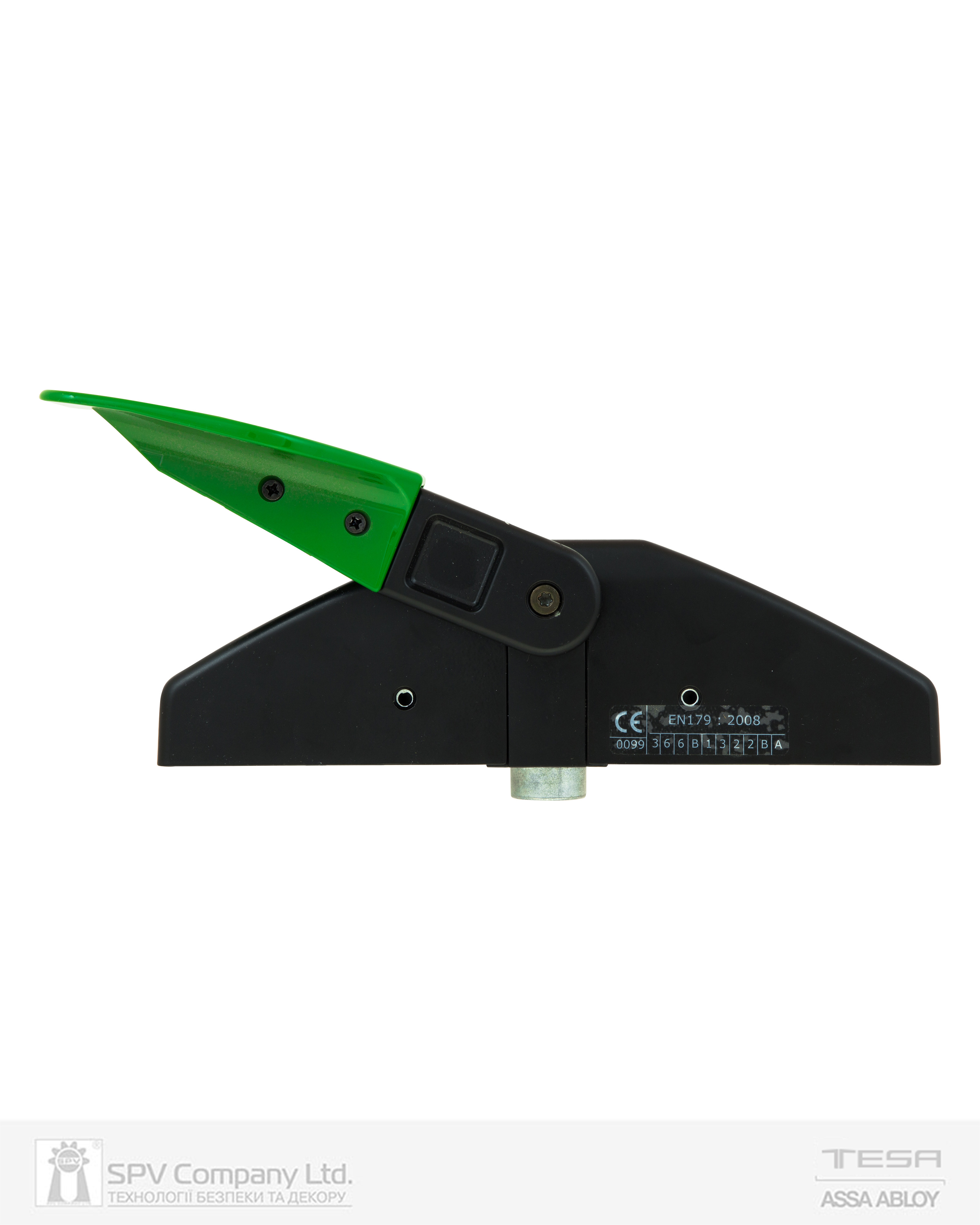 Замок TESA для запасного виходу накладний TP91008 1 Locking NV 8x8мм N: black (RAL 9005)/ V: green (RAL 6002) — фото 4