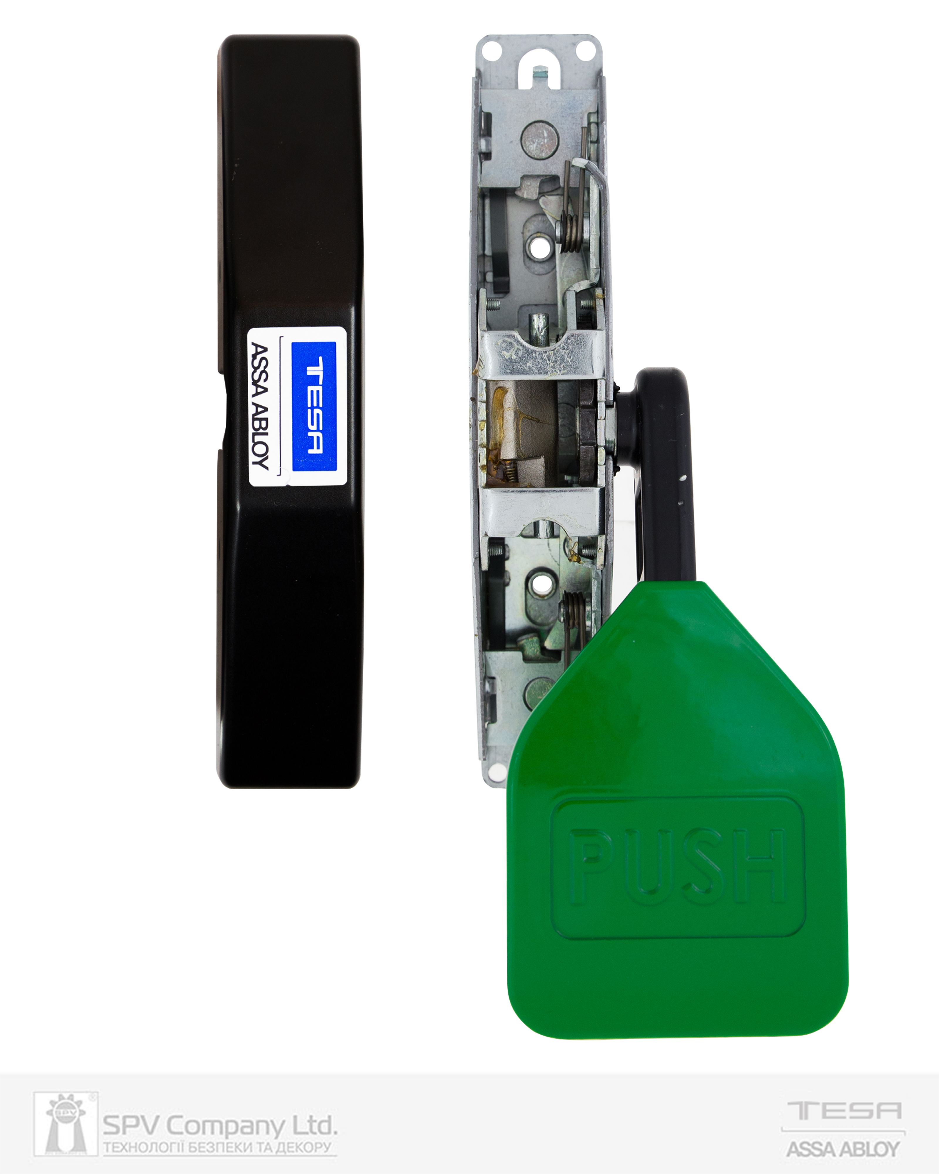 Замок TESA для запасного виходу накладний TP91008 1 Locking NV 8x8мм N: black (RAL 9005)/ V: green (RAL 6002) — фото 7